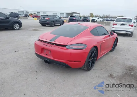2021 Porsche 718 Cayman S from USA, damaged, VIN WP0AB2A83MS275208